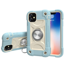 Load image into Gallery viewer, Shockproof Silicone + PC Protective Case with Dual-Ring Holder, For iPhone XS Max, For iPhone 11, For iPhone 11 Pro Max, For iPhone 12 mini