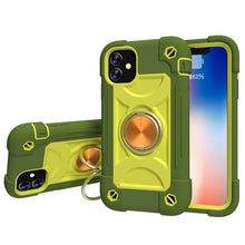 Load image into Gallery viewer, Shockproof Silicone + PC Protective Case with Dual-Ring Holder, For iPhone XS Max, For iPhone 11, For iPhone 11 Pro Max, For iPhone 12 mini