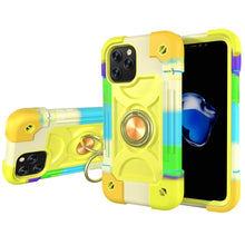 Load image into Gallery viewer, Shockproof Silicone + PC Protective Case with Dual-Ring Holder, For iPhone XS Max, For iPhone 11, For iPhone 11 Pro Max, For iPhone 12 mini