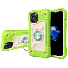 Load image into Gallery viewer, Shockproof Silicone + PC Protective Case with Dual-Ring Holder, For iPhone 12 / 12 Pro, For iPhone 12 Pro Max