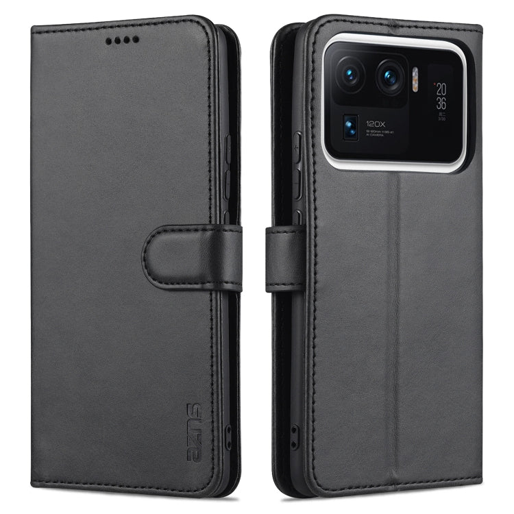 AZNS Skin Feel Calf Texture Horizontal Flip Leather Case with Card Slots & Holder & Wallet, For Xiaomi Mi 11 Lite, For Xiaomi Mi 11 Ultra