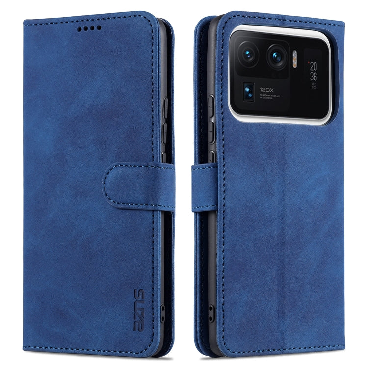 AZNS Skin Feel Calf Texture Horizontal Flip Leather Case with Card Slots & Holder & Wallet, For Xiaomi Mi 11 Lite, For Xiaomi Mi 11 Ultra