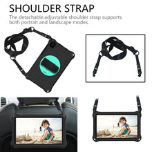 Load image into Gallery viewer, For Samsung Galaxy Tab A7 Lite 8.7 2021 T220 / T225 360 Degree Rotation Honeycomb Shockproof Silicone PC Protective Case with Holder &amp; Shoulder Strap &amp; Hand Strap, For Samsung Galaxy Tab A7 Lite 8.7 2021 T220 / T225