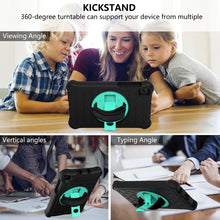 Load image into Gallery viewer, For Samsung Galaxy Tab A7 Lite 8.7 2021 T220 / T225 360 Degree Rotation Honeycomb Shockproof Silicone PC Protective Case with Holder &amp; Shoulder Strap &amp; Hand Strap, For Samsung Galaxy Tab A7 Lite 8.7 2021 T220 / T225