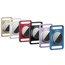 Load image into Gallery viewer, Magnetic Metal Protective Cover Case with Switchable Keychain Ring For AirTag
