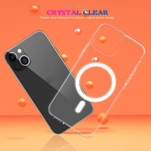 Load image into Gallery viewer, Magsafe Case Simple Magnetic Ring All-inclusive Clear Crystal Acrylic PC +TPU Shockproof Case, For iPhone 13 mini, For iPhone 13, For iPhone 13 Pro, For iPhone 13 Pro Max