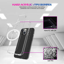 Load image into Gallery viewer, Magsafe Case Simple Magnetic Ring All-inclusive Clear Crystal Acrylic PC +TPU Shockproof Case, For iPhone 13 mini, For iPhone 13, For iPhone 13 Pro, For iPhone 13 Pro Max