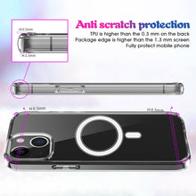 Load image into Gallery viewer, Magsafe Case Simple Magnetic Ring All-inclusive Clear Crystal Acrylic PC +TPU Shockproof Case, For iPhone 13 mini, For iPhone 13, For iPhone 13 Pro, For iPhone 13 Pro Max