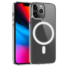 Load image into Gallery viewer, Magsafe Case Simple Magnetic Ring All-inclusive Clear Crystal Acrylic PC +TPU Shockproof Case, For iPhone 13 mini, For iPhone 13, For iPhone 13 Pro, For iPhone 13 Pro Max