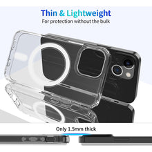 Load image into Gallery viewer, Magsafe Case Magnetic Ring Clear Crystal Acrylic +TPU Four-corner Airbag Shockproof Case, For iPhone 13 mini, For iPhone 13, For iPhone 13 Pro, For iPhone 13 Pro Max