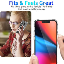 Load image into Gallery viewer, Magsafe Case Magnetic Ring Clear Crystal Acrylic +TPU Four-corner Airbag Shockproof Case, For iPhone 13 mini, For iPhone 13, For iPhone 13 Pro, For iPhone 13 Pro Max