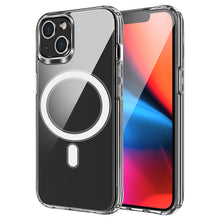 Load image into Gallery viewer, Magsafe Case Magnetic Ring Clear Crystal Acrylic +TPU Four-corner Airbag Shockproof Case, For iPhone 13 mini, For iPhone 13, For iPhone 13 Pro, For iPhone 13 Pro Max