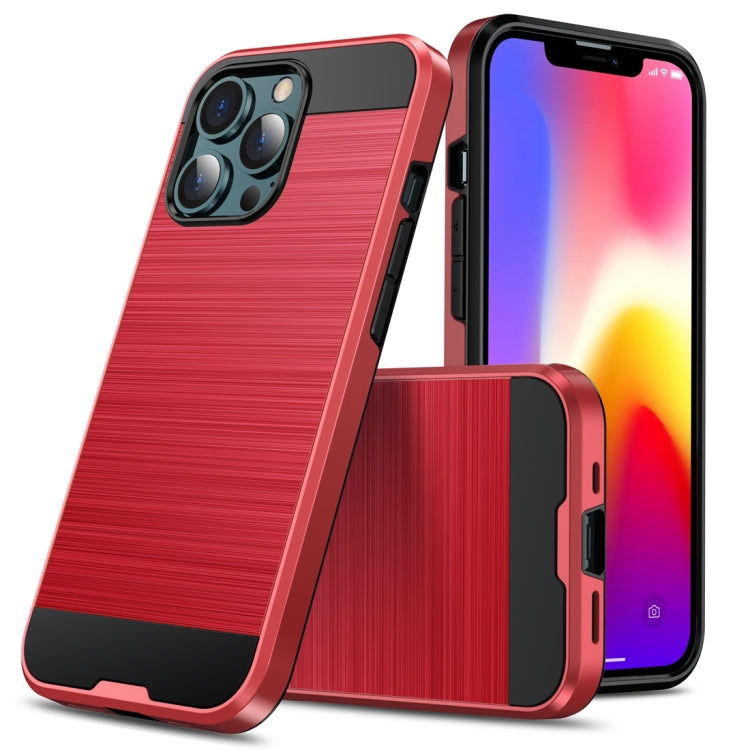 Brushed Texture Carbon Fiber TPU Case, For iPhone 13 mini, For iPhone 13 Pro Max, For iPhone 13 Pro, For iPhone 13