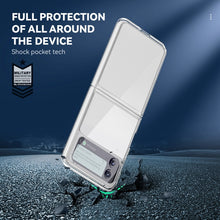 Load image into Gallery viewer, Simple All-inclusive Clear Crystal PC +TPU Shockproof Case, For Samsung Galaxy Z Flip3 5G