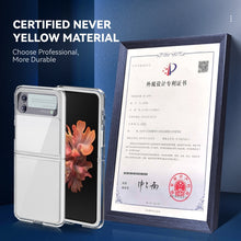 Load image into Gallery viewer, Simple All-inclusive Clear Crystal PC +TPU Shockproof Case, For Samsung Galaxy Z Flip3 5G