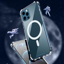 Load image into Gallery viewer, Magsafe Case Clear Four-corner Airbag Shockproof Case with Magnetic, For iPhone 13 mini, For iPhone 13, For iPhone 13 Pro, For iPhone 13 Pro Max