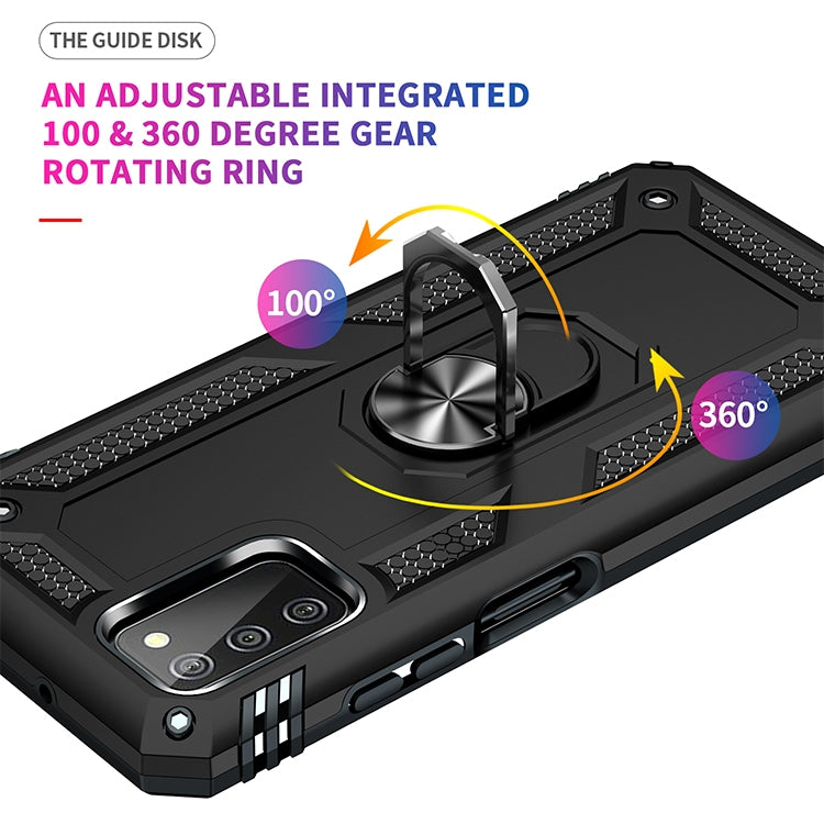 Shockproof TPU + PC Protective Case with 360 Degree Rotating Holder, For Samsung Galaxy A03s 166mm Version, For Samsung Galaxy A03s 166mm Version 166mm 版