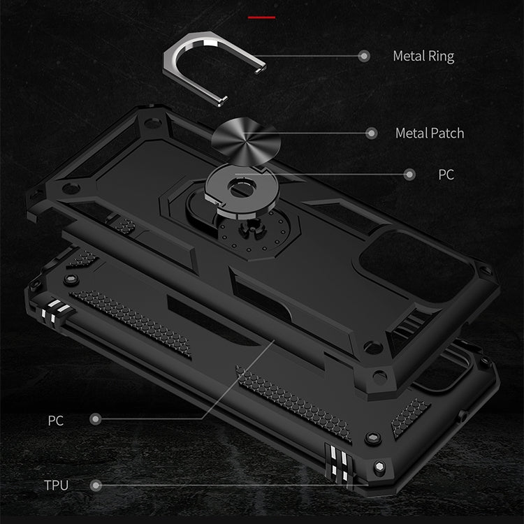 Shockproof TPU + PC Protective Case with 360 Degree Rotating Holder, For Samsung Galaxy A03s 166mm Version, For Samsung Galaxy A03s 166mm Version 166mm 版
