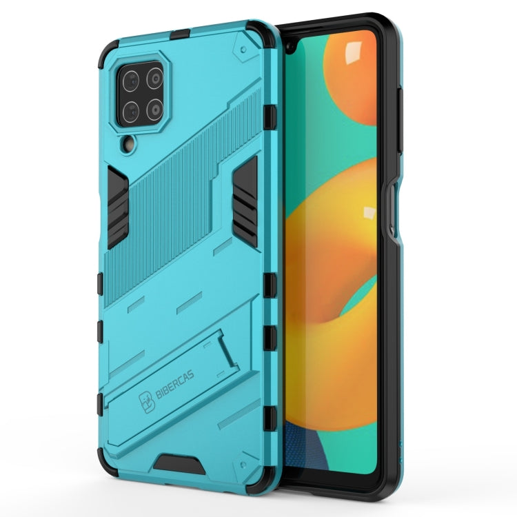 Punk Armor 2 in 1 PC + TPU Shockproof Case with Invisible Holder, For Samsung Galaxy M32