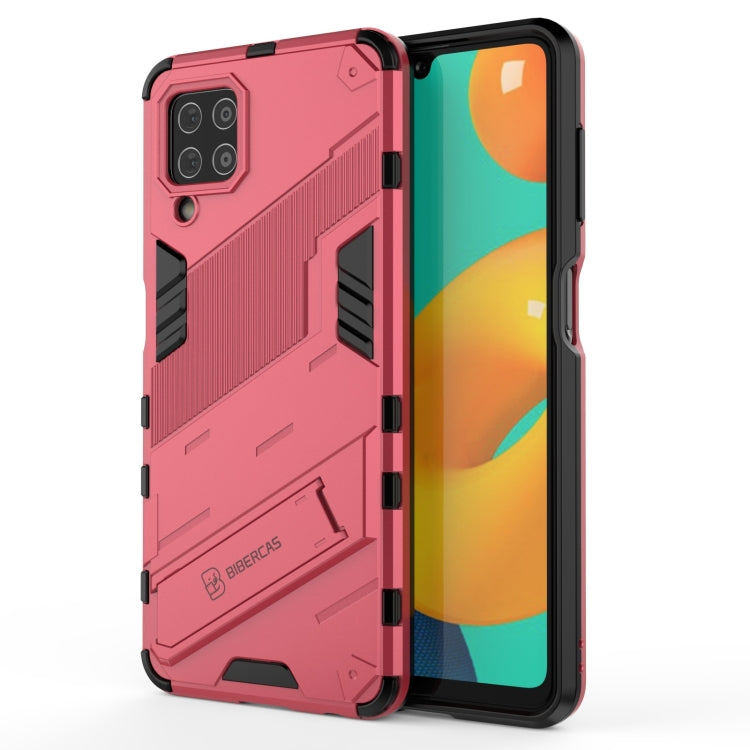 Punk Armor 2 in 1 PC + TPU Shockproof Case with Invisible Holder, For Samsung Galaxy M32