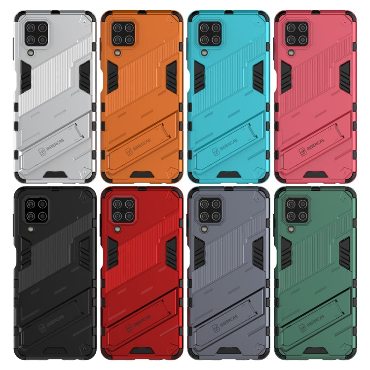 Punk Armor 2 in 1 PC + TPU Shockproof Case with Invisible Holder, For Samsung Galaxy M32