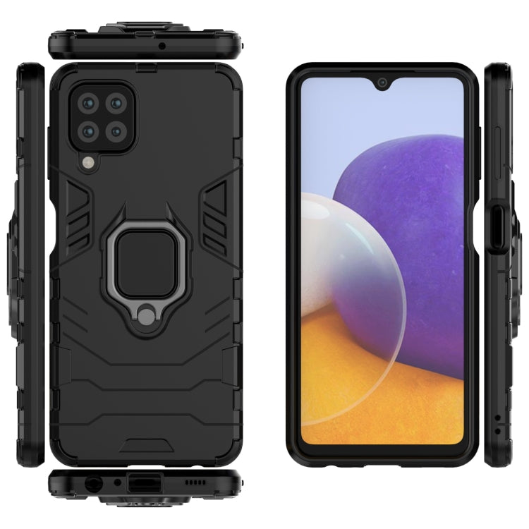 PC + TPU Shockproof Protective Case with Magnetic Ring Holder, For Samsung Galaxy M32 Indian Version