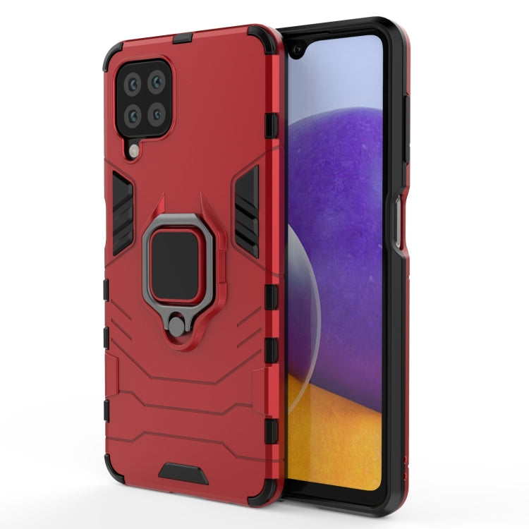 PC + TPU Shockproof Protective Case with Magnetic Ring Holder, For Samsung Galaxy M32 Indian Version