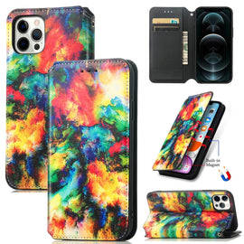 Colored Drawing Magnetic Horizontal Flip PU Leather Case with Holder & Card Slots & Wallet, For iPhone 13 mini, For iPhone 13, For iPhone 13 Pro, For iPhone 13 Pro Max, For iPhone 12 mini, For iPhone 12 / 12 Pro, For iPhone 12 Pro Max, For iPhone 11   ...