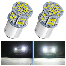 Load image into Gallery viewer, 1 Pair E0052 9-14V 1157-54SMD-2835 6000K 1080LM White Light Car Decoding Brake Driving Light, E0053