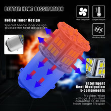 Load image into Gallery viewer, 1 Pair E0052 9-14V 1157-54SMD-2835 6000K 1080LM White Light Car Decoding Brake Driving Light, E0053