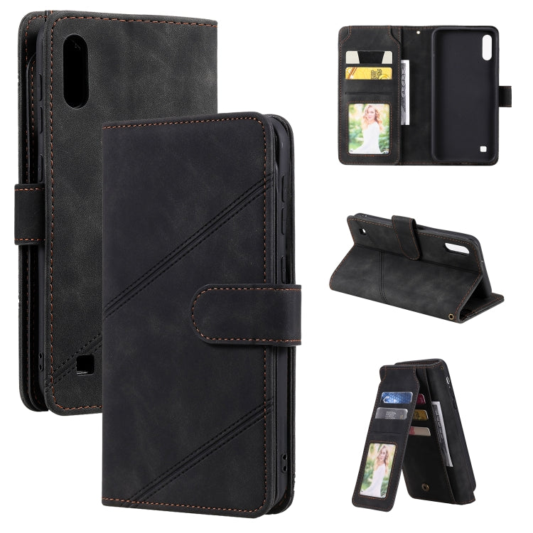Skin Feel Business Horizontal Flip PU Leather Case with Holder & Multi-Card Slots & Wallet & Lanyard & Photo Frame, For Samsung Galaxy A10 / M10, For Samsung Galaxy A20 / A30, For Samsung Galaxy A32 4G, For Samsung Galaxy A50                           ...