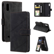 Load image into Gallery viewer, Skin Feel Business Horizontal Flip PU Leather Case with Holder &amp; Multi-Card Slots &amp; Wallet &amp; Lanyard &amp; Photo Frame, For Samsung Galaxy A10 / M10, For Samsung Galaxy A20 / A30, For Samsung Galaxy A32 4G, For Samsung Galaxy A50                           ...