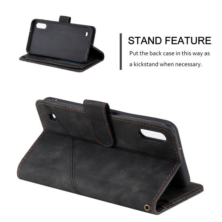 Skin Feel Business Horizontal Flip PU Leather Case with Holder & Multi-Card Slots & Wallet & Lanyard & Photo Frame, For Samsung Galaxy A10 / M10, For Samsung Galaxy A20 / A30, For Samsung Galaxy A32 4G, For Samsung Galaxy A50                           ...