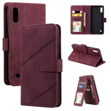Load image into Gallery viewer, Skin Feel Business Horizontal Flip PU Leather Case with Holder &amp; Multi-Card Slots &amp; Wallet &amp; Lanyard &amp; Photo Frame, For Samsung Galaxy A10 / M10, For Samsung Galaxy A20 / A30, For Samsung Galaxy A32 4G, For Samsung Galaxy A50                           ...