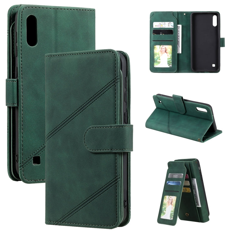 Skin Feel Business Horizontal Flip PU Leather Case with Holder & Multi-Card Slots & Wallet & Lanyard & Photo Frame, For Samsung Galaxy A10 / M10, For Samsung Galaxy A20 / A30, For Samsung Galaxy A32 4G, For Samsung Galaxy A50                           ...