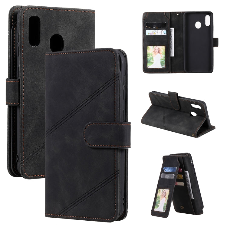 Skin Feel Business Horizontal Flip PU Leather Case with Holder & Multi-Card Slots & Wallet & Lanyard & Photo Frame, For Samsung Galaxy A10 / M10, For Samsung Galaxy A20 / A30, For Samsung Galaxy A32 4G, For Samsung Galaxy A50                           ...
