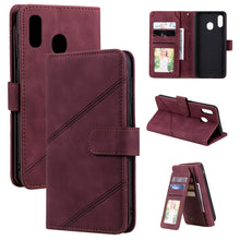 Load image into Gallery viewer, Skin Feel Business Horizontal Flip PU Leather Case with Holder &amp; Multi-Card Slots &amp; Wallet &amp; Lanyard &amp; Photo Frame, For Samsung Galaxy A10 / M10, For Samsung Galaxy A20 / A30, For Samsung Galaxy A32 4G, For Samsung Galaxy A50                           ...