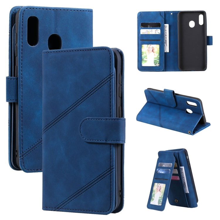 Skin Feel Business Horizontal Flip PU Leather Case with Holder & Multi-Card Slots & Wallet & Lanyard & Photo Frame, For Samsung Galaxy A10 / M10, For Samsung Galaxy A20 / A30, For Samsung Galaxy A32 4G, For Samsung Galaxy A50                           ...