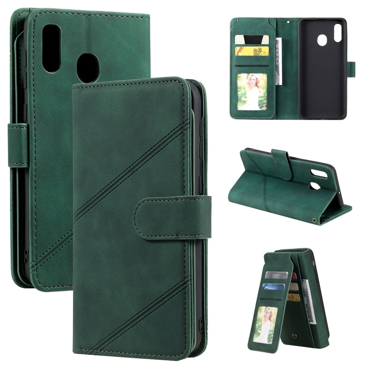 Skin Feel Business Horizontal Flip PU Leather Case with Holder & Multi-Card Slots & Wallet & Lanyard & Photo Frame, For Samsung Galaxy A10 / M10, For Samsung Galaxy A20 / A30, For Samsung Galaxy A32 4G, For Samsung Galaxy A50                           ...