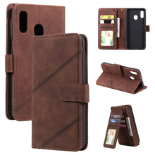 Load image into Gallery viewer, Skin Feel Business Horizontal Flip PU Leather Case with Holder &amp; Multi-Card Slots &amp; Wallet &amp; Lanyard &amp; Photo Frame, For Samsung Galaxy A10 / M10, For Samsung Galaxy A20 / A30, For Samsung Galaxy A32 4G, For Samsung Galaxy A50                           ...