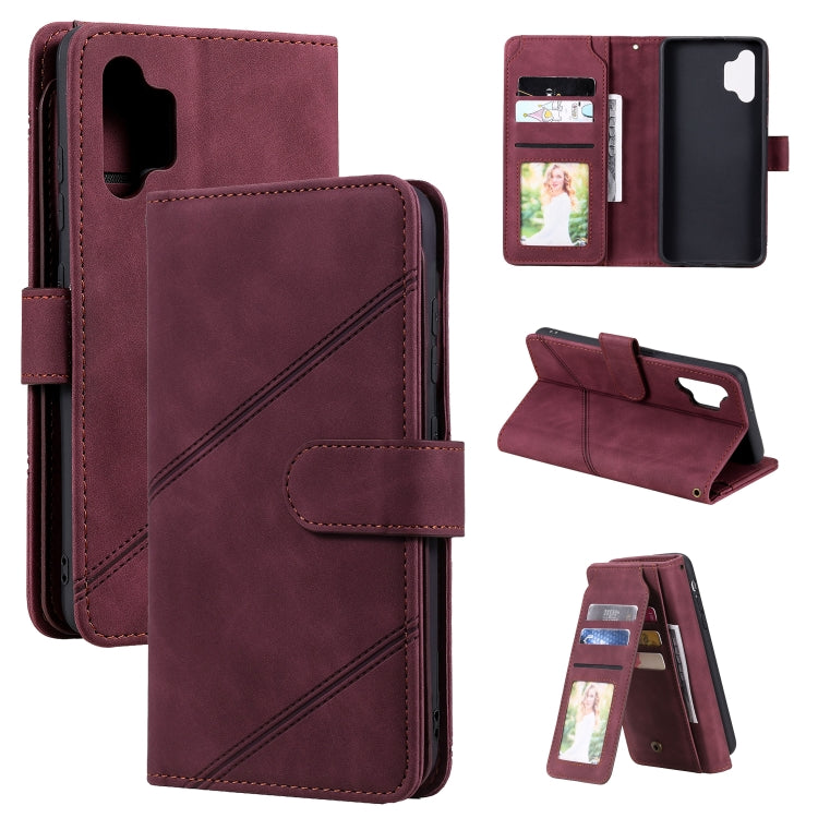 Skin Feel Business Horizontal Flip PU Leather Case with Holder & Multi-Card Slots & Wallet & Lanyard & Photo Frame, For Samsung Galaxy A10 / M10, For Samsung Galaxy A20 / A30, For Samsung Galaxy A32 4G, For Samsung Galaxy A50                           ...