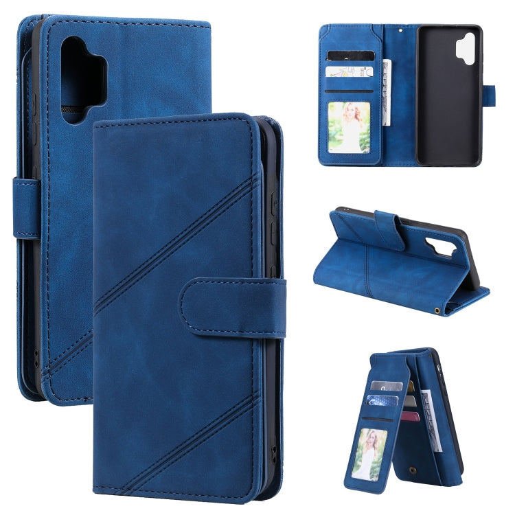 Skin Feel Business Horizontal Flip PU Leather Case with Holder & Multi-Card Slots & Wallet & Lanyard & Photo Frame, For Samsung Galaxy A10 / M10, For Samsung Galaxy A20 / A30, For Samsung Galaxy A32 4G, For Samsung Galaxy A50                           ...