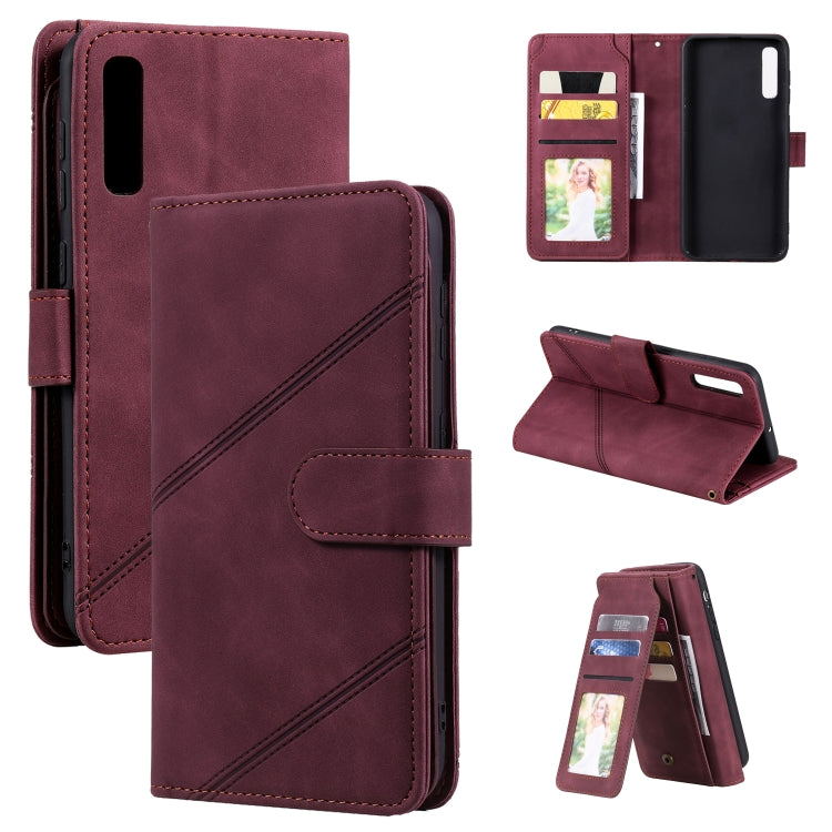 Skin Feel Business Horizontal Flip PU Leather Case with Holder & Multi-Card Slots & Wallet & Lanyard & Photo Frame, For Samsung Galaxy A10 / M10, For Samsung Galaxy A20 / A30, For Samsung Galaxy A32 4G, For Samsung Galaxy A50                           ...