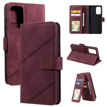 Load image into Gallery viewer, Skin Feel Business Horizontal Flip PU Leather Case with Holder &amp; Multi-Card Slots &amp; Wallet &amp; Lanyard &amp; Photo Frame, For Samsung Galaxy A10 / M10, For Samsung Galaxy A20 / A30, For Samsung Galaxy A32 4G, For Samsung Galaxy A50                           ...