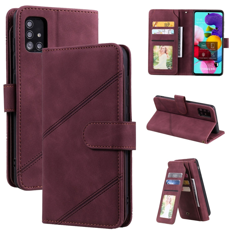 Skin Feel Business Horizontal Flip PU Leather Case with Holder & Multi-Card Slots & Wallet & Lanyard & Photo Frame, For Samsung Galaxy A10 / M10, For Samsung Galaxy A20 / A30, For Samsung Galaxy A32 4G, For Samsung Galaxy A50                           ...