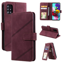 Load image into Gallery viewer, Skin Feel Business Horizontal Flip PU Leather Case with Holder &amp; Multi-Card Slots &amp; Wallet &amp; Lanyard &amp; Photo Frame, For Samsung Galaxy A10 / M10, For Samsung Galaxy A20 / A30, For Samsung Galaxy A32 4G, For Samsung Galaxy A50                           ...