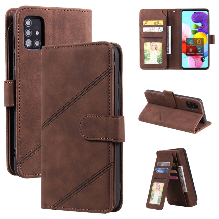 Skin Feel Business Horizontal Flip PU Leather Case with Holder & Multi-Card Slots & Wallet & Lanyard & Photo Frame, For Samsung Galaxy A10 / M10, For Samsung Galaxy A20 / A30, For Samsung Galaxy A32 4G, For Samsung Galaxy A50                           ...