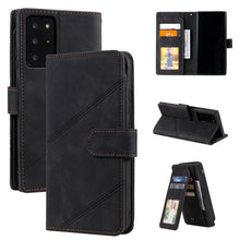 Load image into Gallery viewer, Skin Feel Business Horizontal Flip PU Leather Case with Holder &amp; Multi-Card Slots &amp; Wallet &amp; Lanyard &amp; Photo Frame, For Samsung Galaxy A10 / M10, For Samsung Galaxy A20 / A30, For Samsung Galaxy A32 4G, For Samsung Galaxy A50                           ...