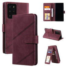 Load image into Gallery viewer, Skin Feel Business Horizontal Flip PU Leather Case with Holder &amp; Multi-Card Slots &amp; Wallet &amp; Lanyard &amp; Photo Frame, For Samsung Galaxy A10 / M10, For Samsung Galaxy A20 / A30, For Samsung Galaxy A32 4G, For Samsung Galaxy A50                           ...