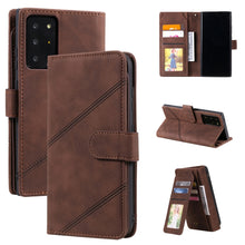 Load image into Gallery viewer, Skin Feel Business Horizontal Flip PU Leather Case with Holder &amp; Multi-Card Slots &amp; Wallet &amp; Lanyard &amp; Photo Frame, For Samsung Galaxy A10 / M10, For Samsung Galaxy A20 / A30, For Samsung Galaxy A32 4G, For Samsung Galaxy A50                           ...